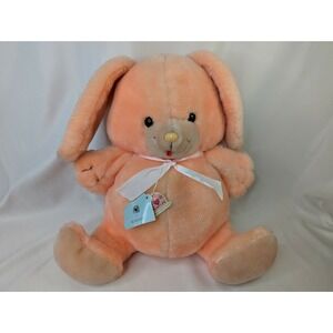 Heartline Orange Rabbit Plush Bunny 1983 22 Inch Stuffed Animal Toy